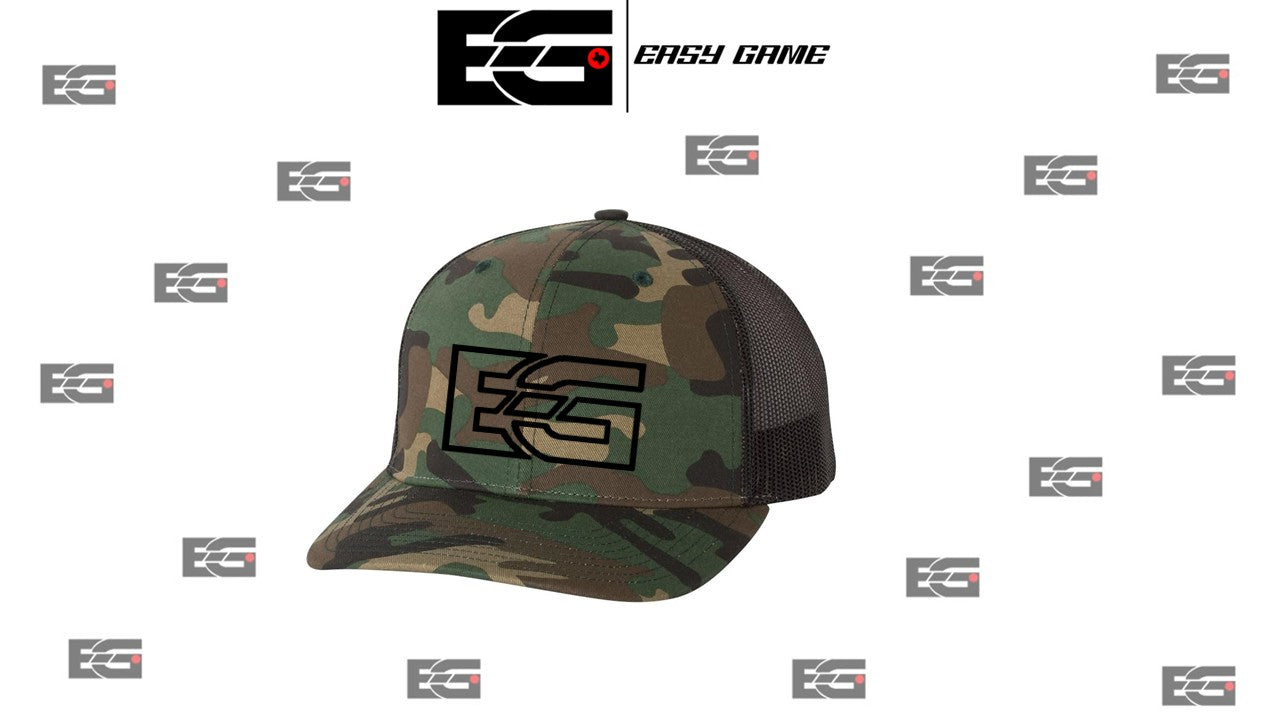 EG Outline Trucker Hat Camo/Black
