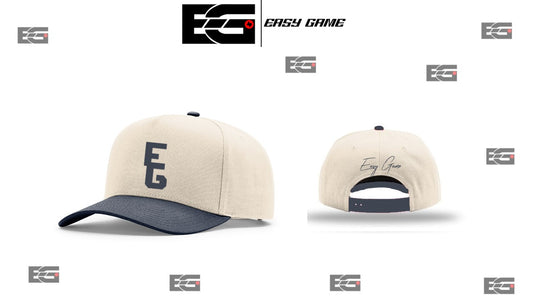 EG Puff + Script Navy and Cream