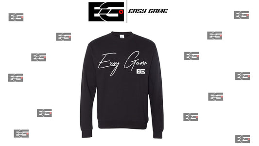 Easy Game Script Long Sleeve Crew Black