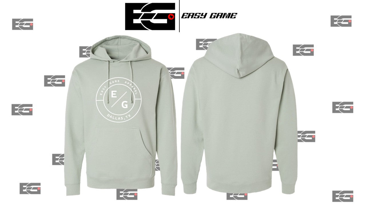 Unisex Midweight Dusty Sage Hooded Sweatshirt (Cotton Blend)