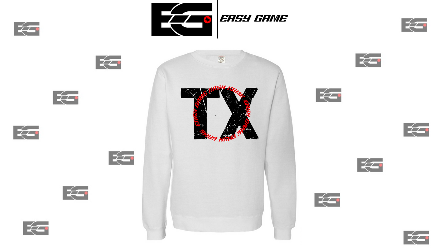 Unisex Midweight Crew Circle TX Easy Game Sweatshirt (Cotton Blend)