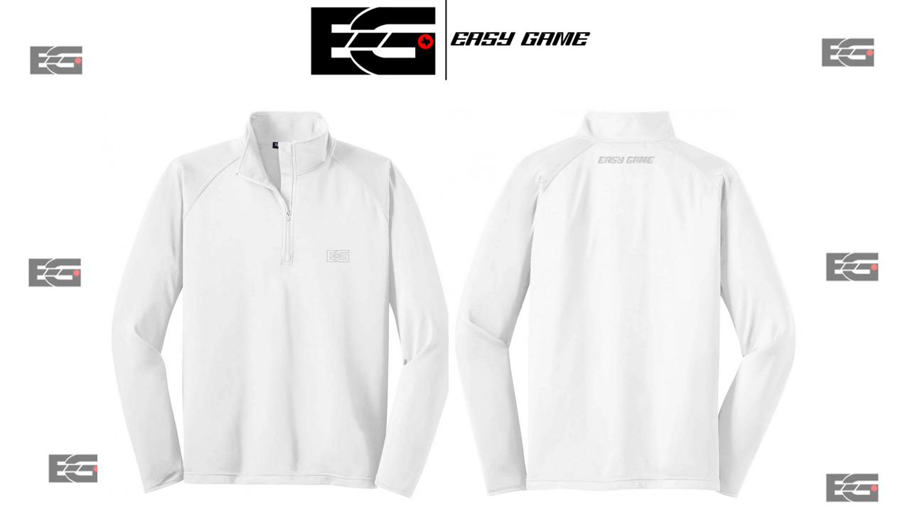 White Quarter Zip