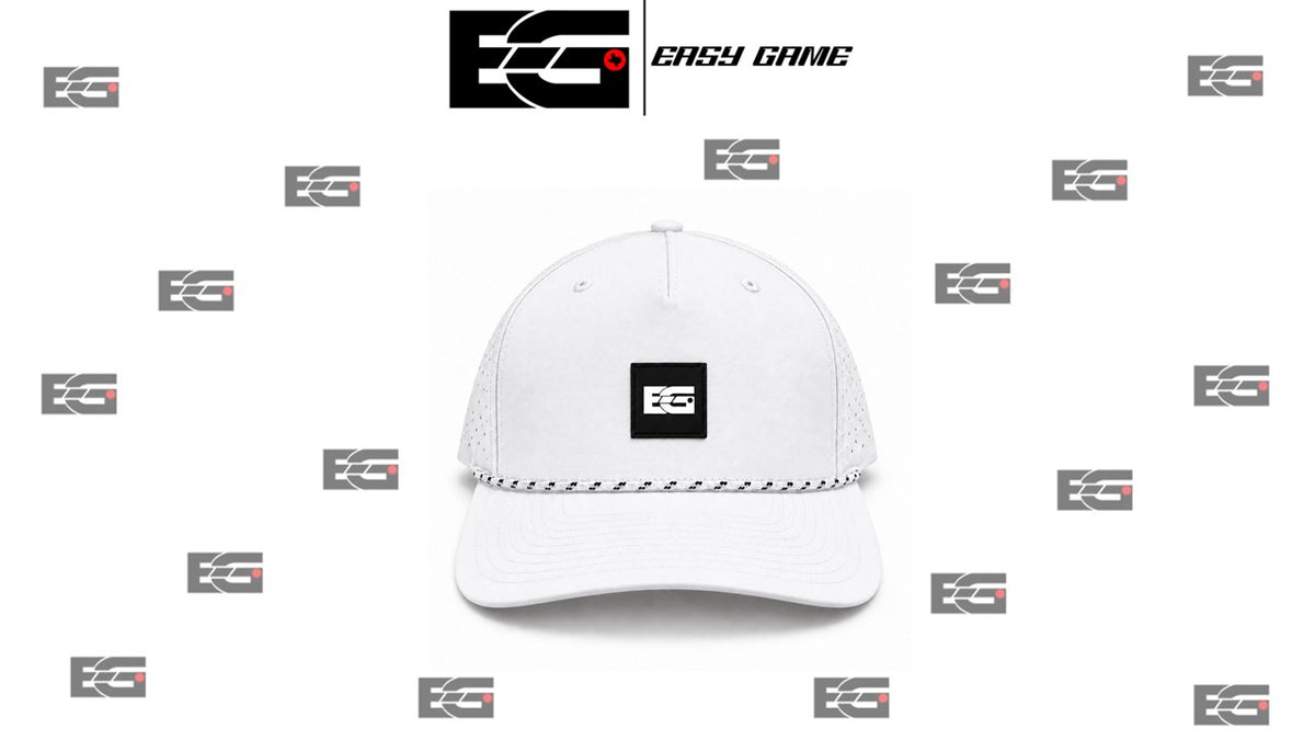EG Black Patch White Rope Hat