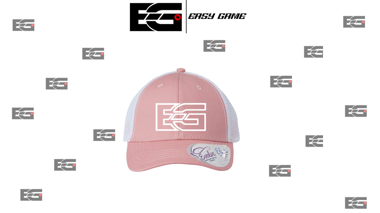 Women's EG Puff Outline Hat Pink/White